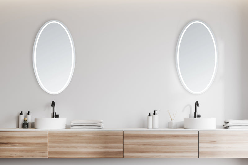 Venus Oval Lighted Bathroom Vanity Mirror