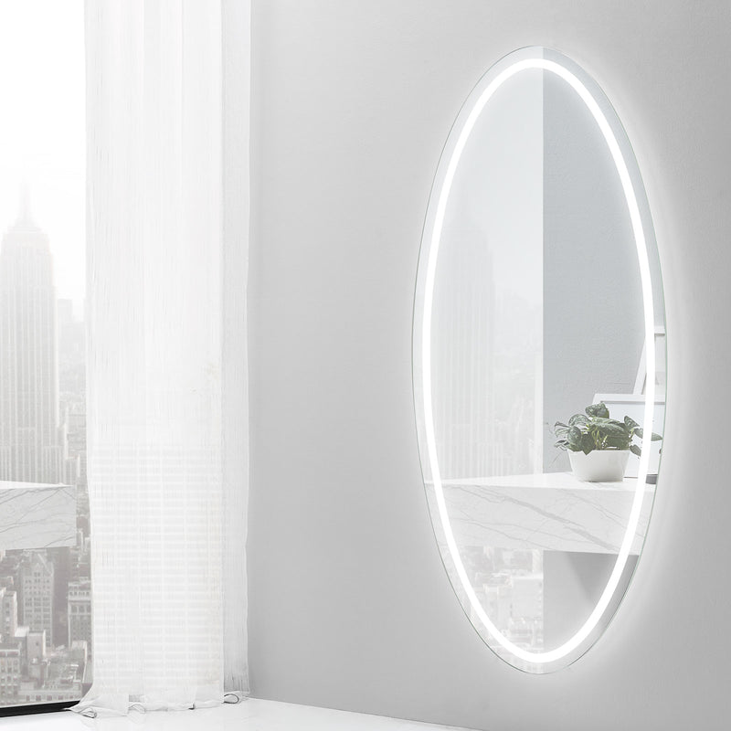 Venus Oval Lighted Bathroom Vanity Mirror - Modern Mirrors