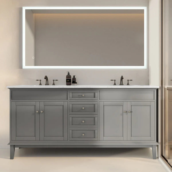 the Laurant Double Bathroom Vanity – Modern Mirrors