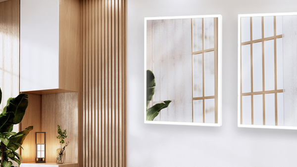 A pair set of Apollo mirrors for a retail space – Modern Mirrors