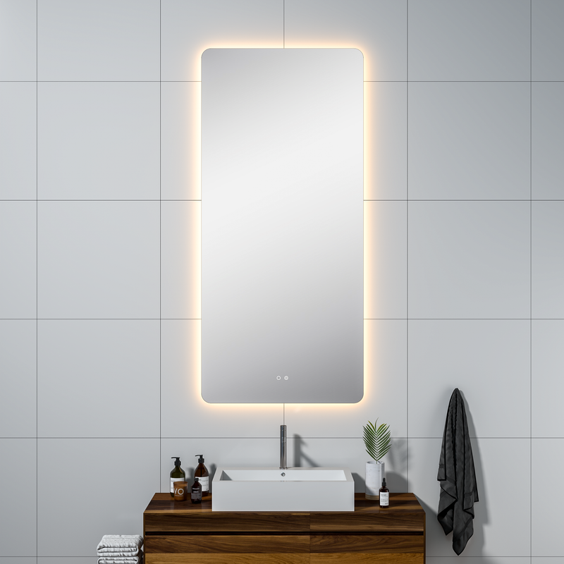 Cassiopeia Rounded Corners Illuminated Vanity Mirror