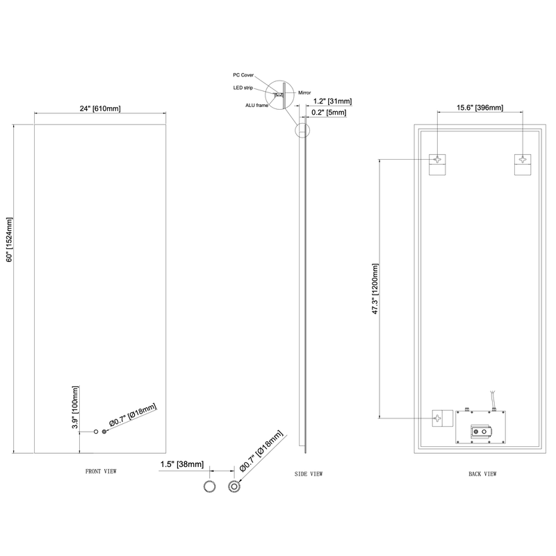 Cassiopeia Illuminated Vanity Mirror
