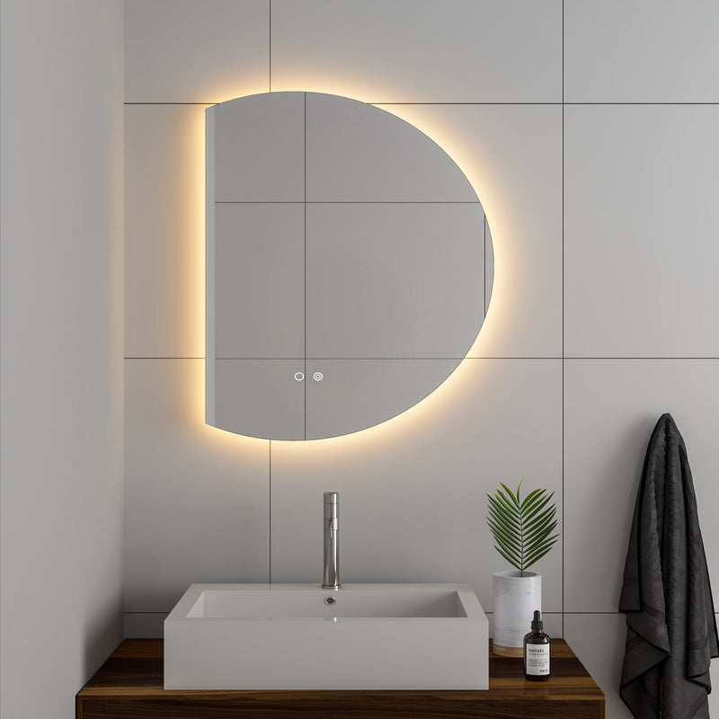 Cassiopeia Half Round Illuminated Vanity Mirror