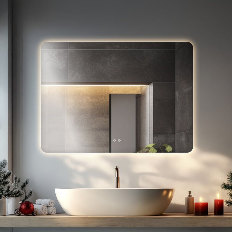 Cassiopeia Rounded Corners Illuminated Vanity Mirror