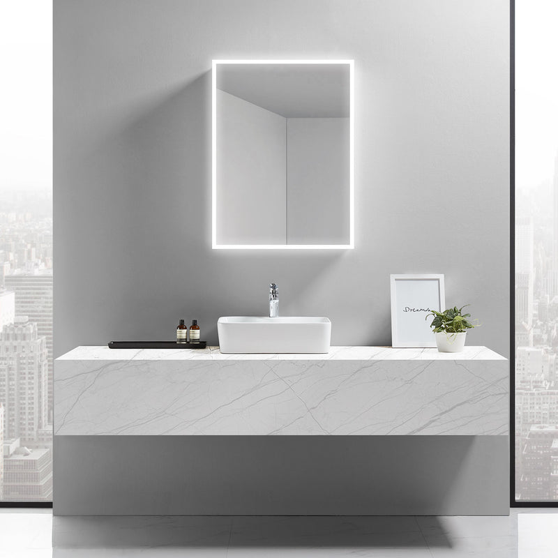 Cassini I Lighted Bathroom Cabinet Vanity Mirror