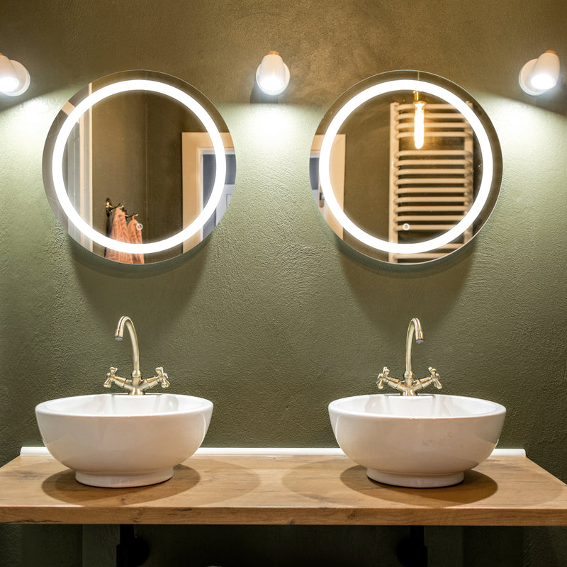 Solstice Round Illuminated Vanity Mirror