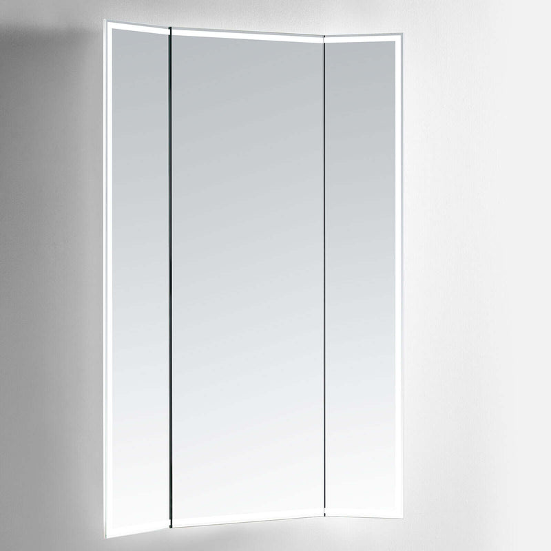 Celestia Lighted Full-Length Trifold Vanity Mirror Celestia Lighted Full-Length Trifold Vanity Mirror