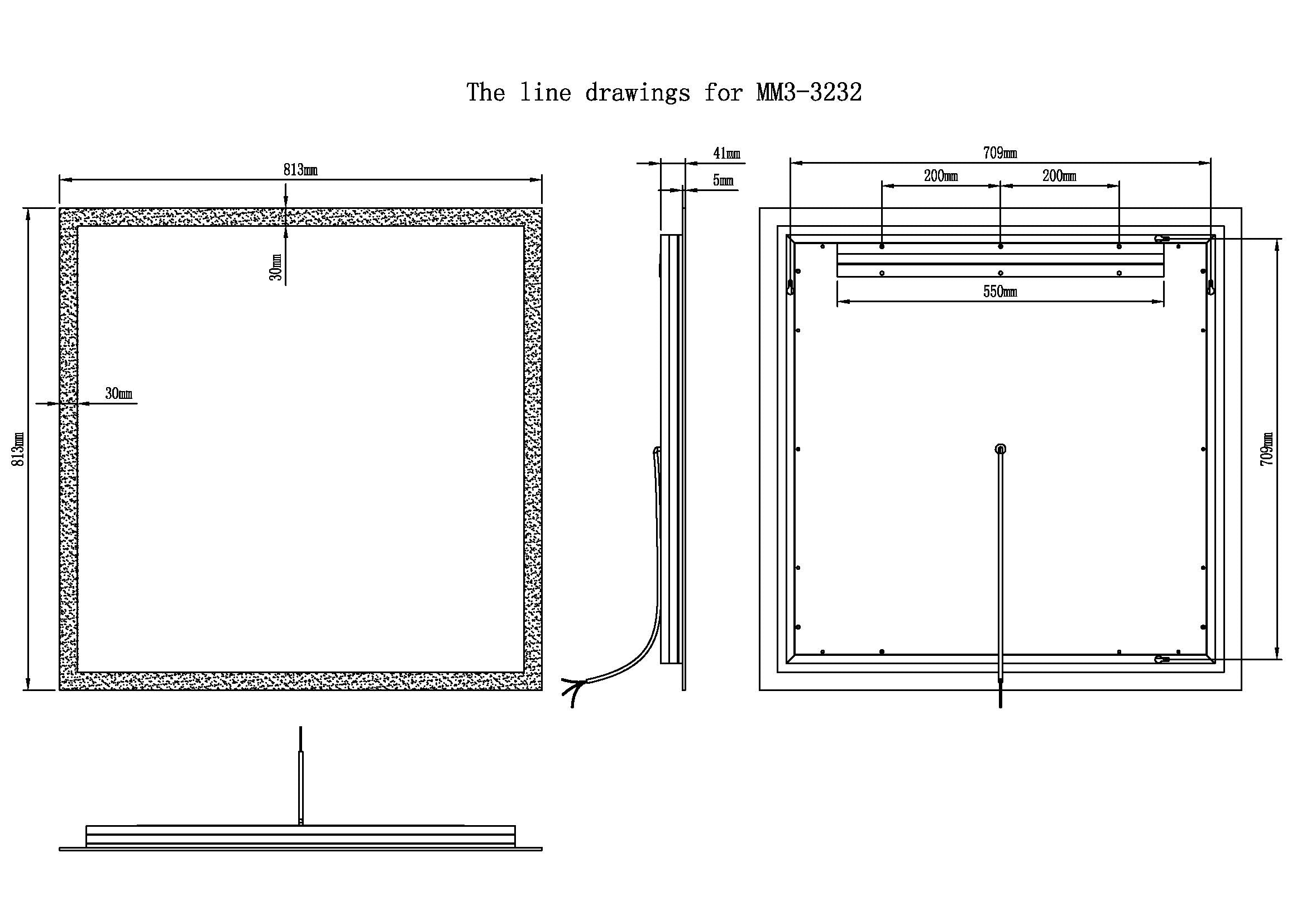 Linea Lighted Bathroom Vanity Mirror