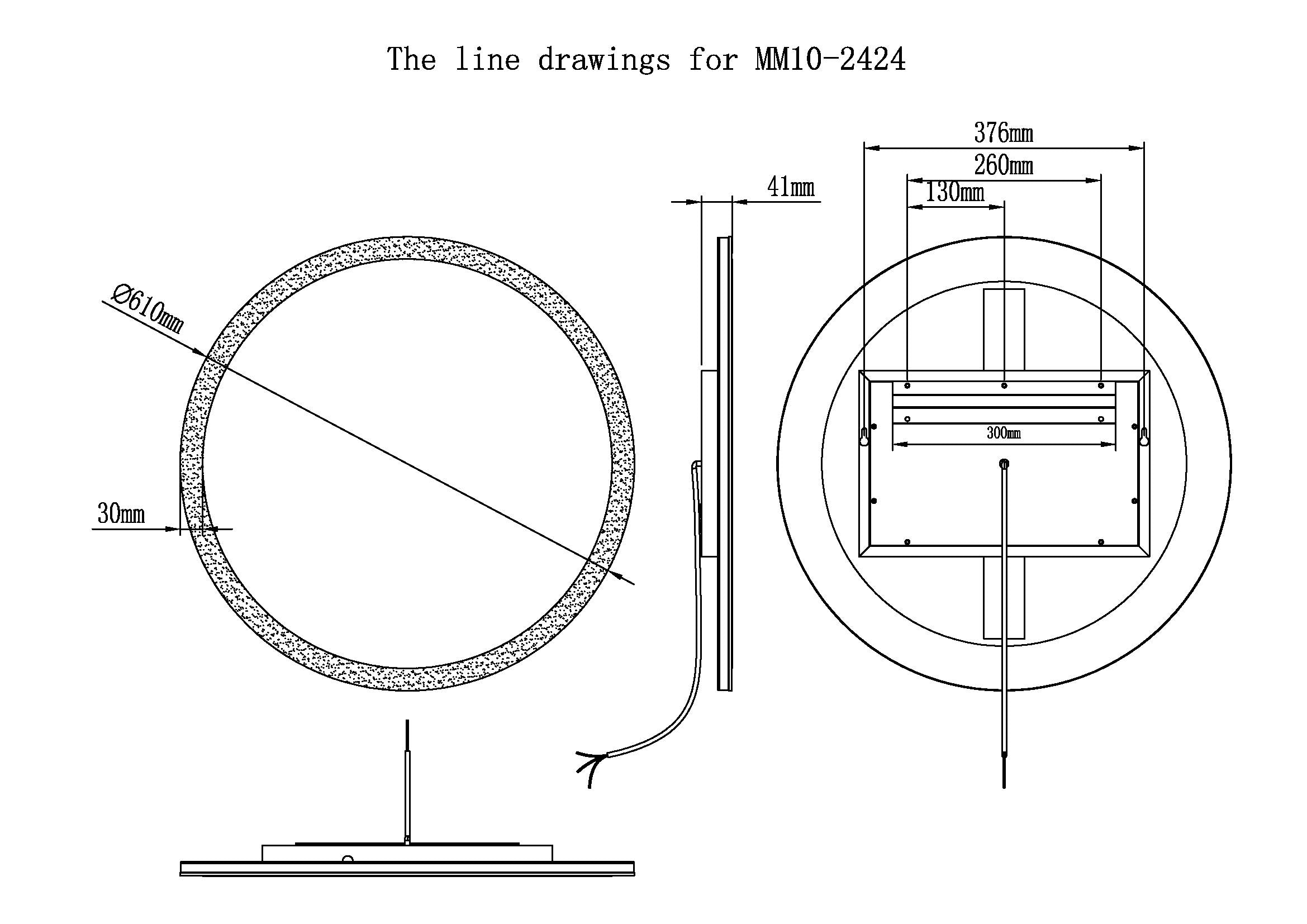 Luna Round Lighted Bathroom Vanity Mirror