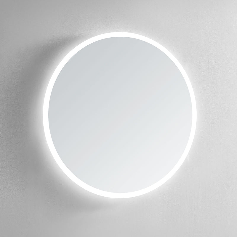 Luna Round Lighted Bathroom Vanity Mirror - Modern Mirrors