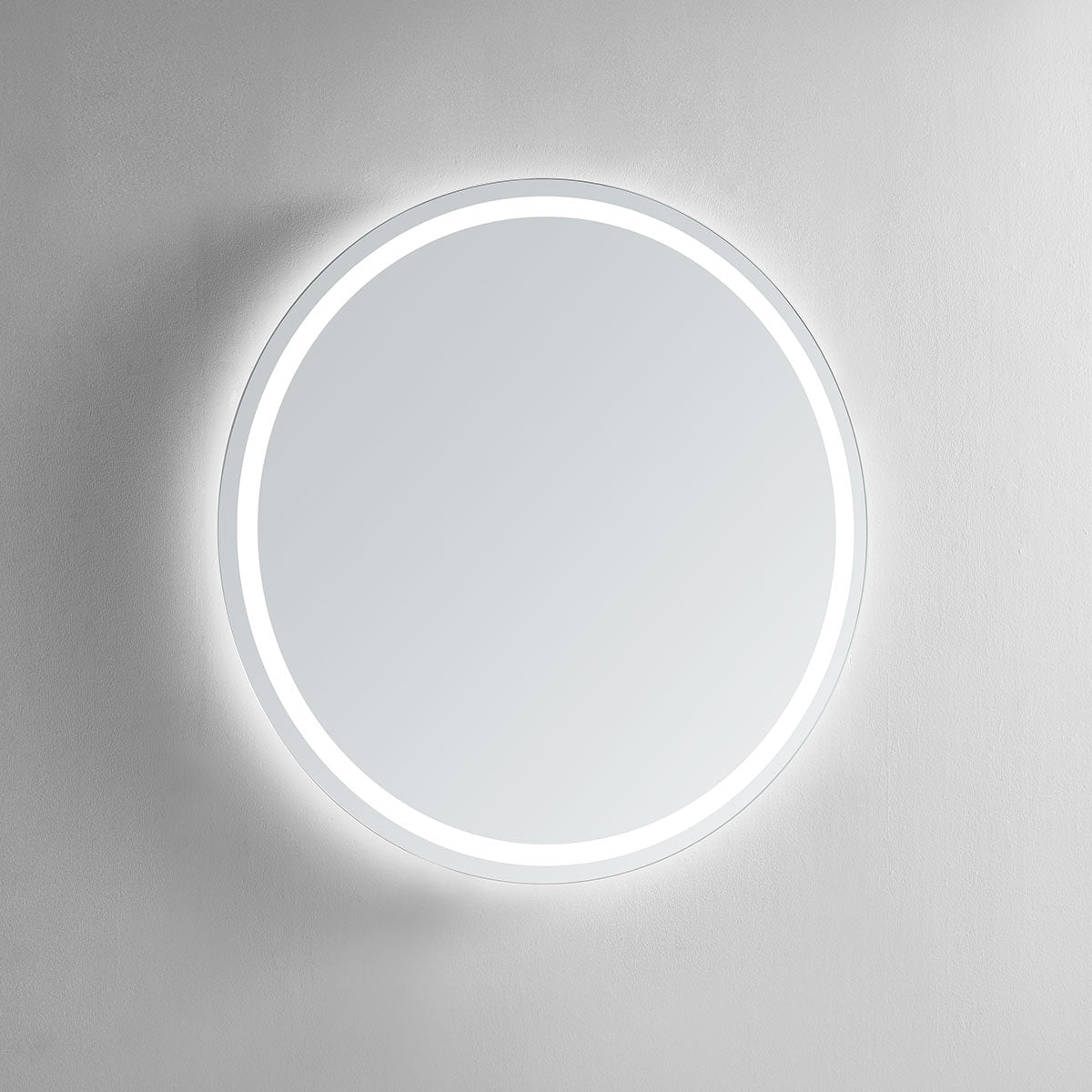 Corona Round Lighted Bathroom Vanity Mirror