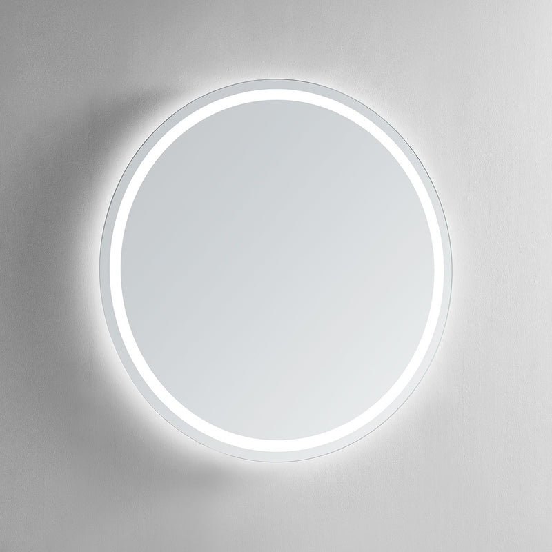 Corona Round Lighted Bathroom Vanity Mirror - Modern Mirrors